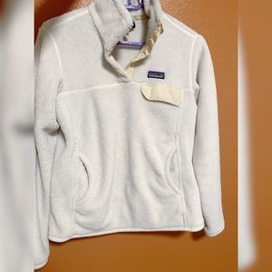 PATAGONIA OFF WHITE FLEECE JACKET